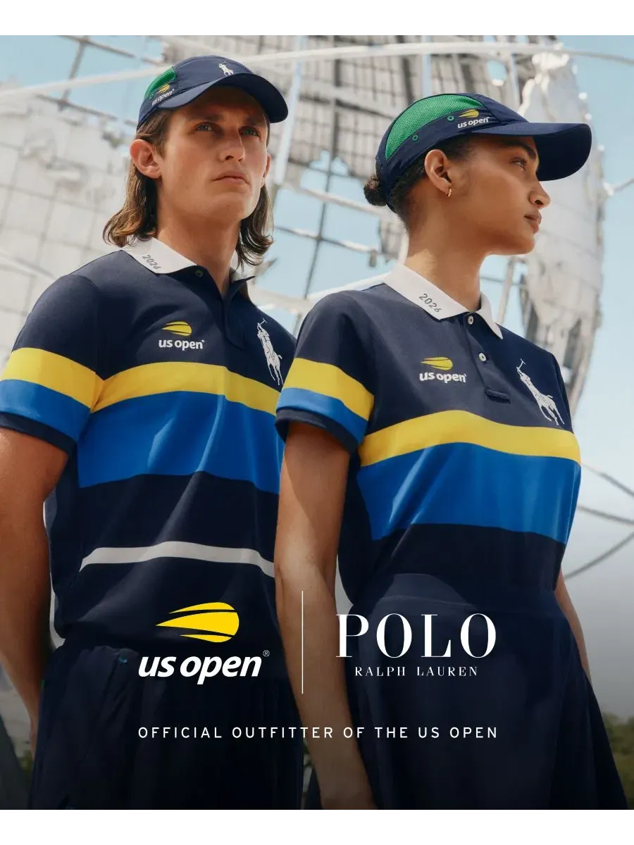 Худи мужское из футера с графикой US Open 26 Polo Ralph Lauren — изображение 6 из 6, белый
