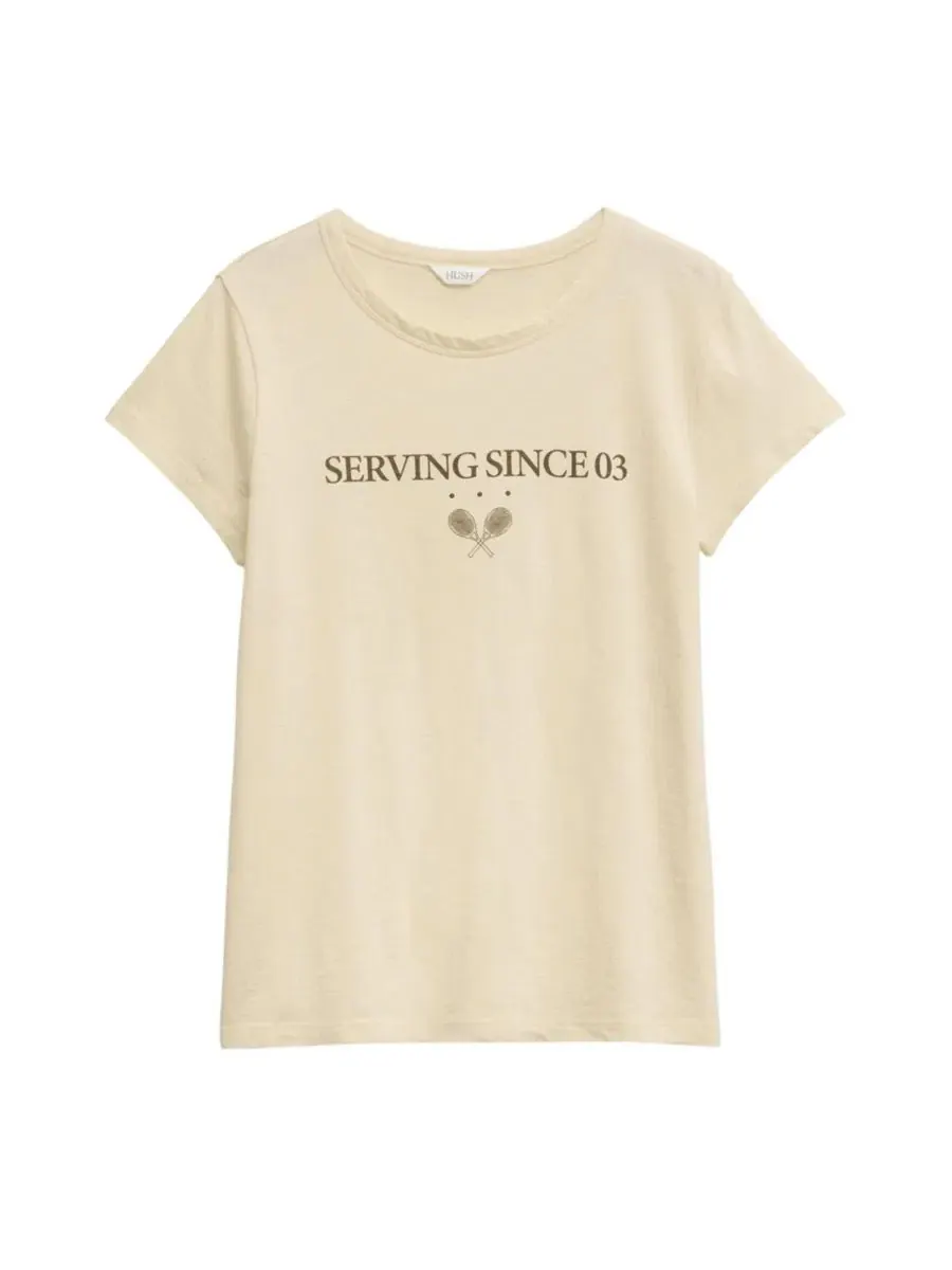 Футболка с графическим принтом Serving Since Hush — изображение 5 из 5, желтый