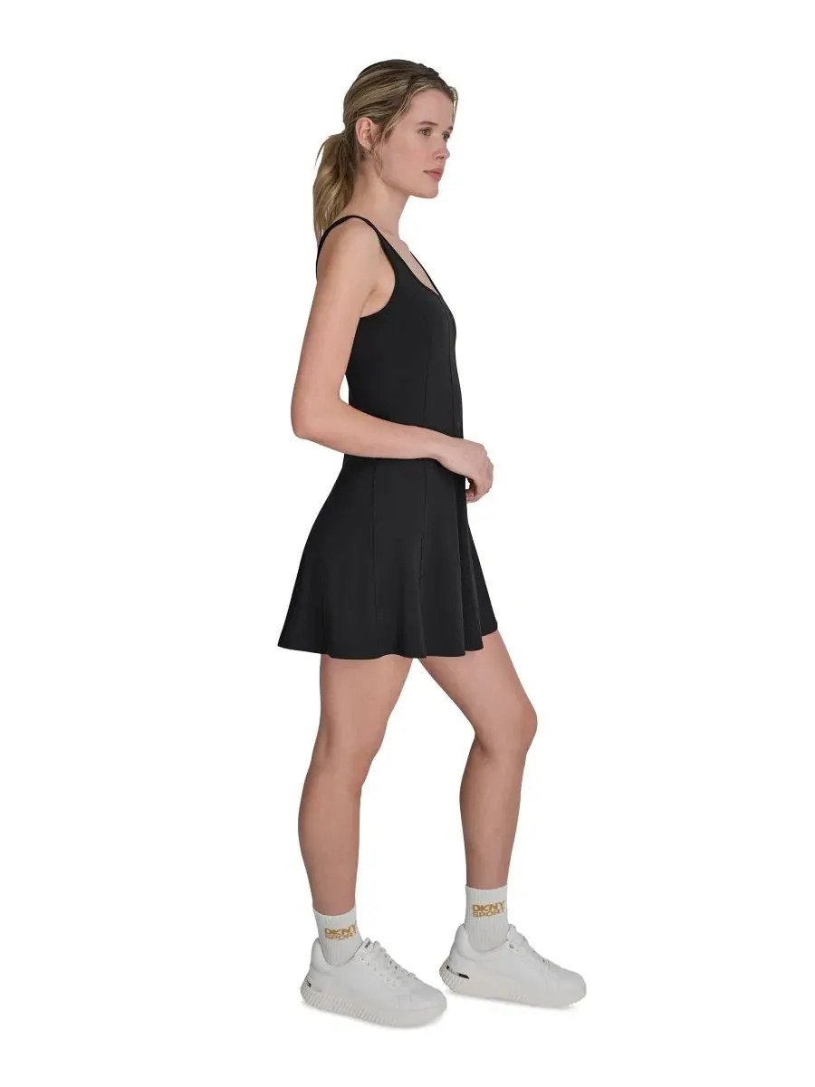 Женское компрессионное платье-скейтер Balance DKNY Sport — изображение 2 из 5, черный