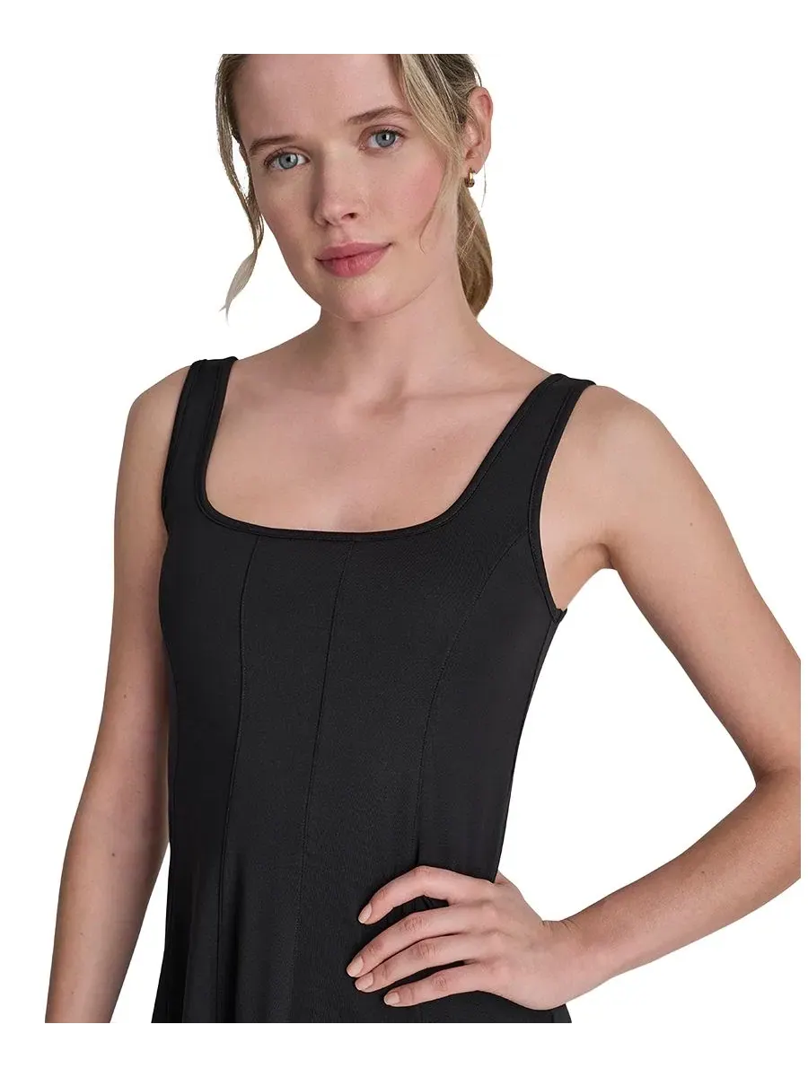 Женское компрессионное платье-скейтер Balance DKNY Sport — изображение 3 из 5, черный