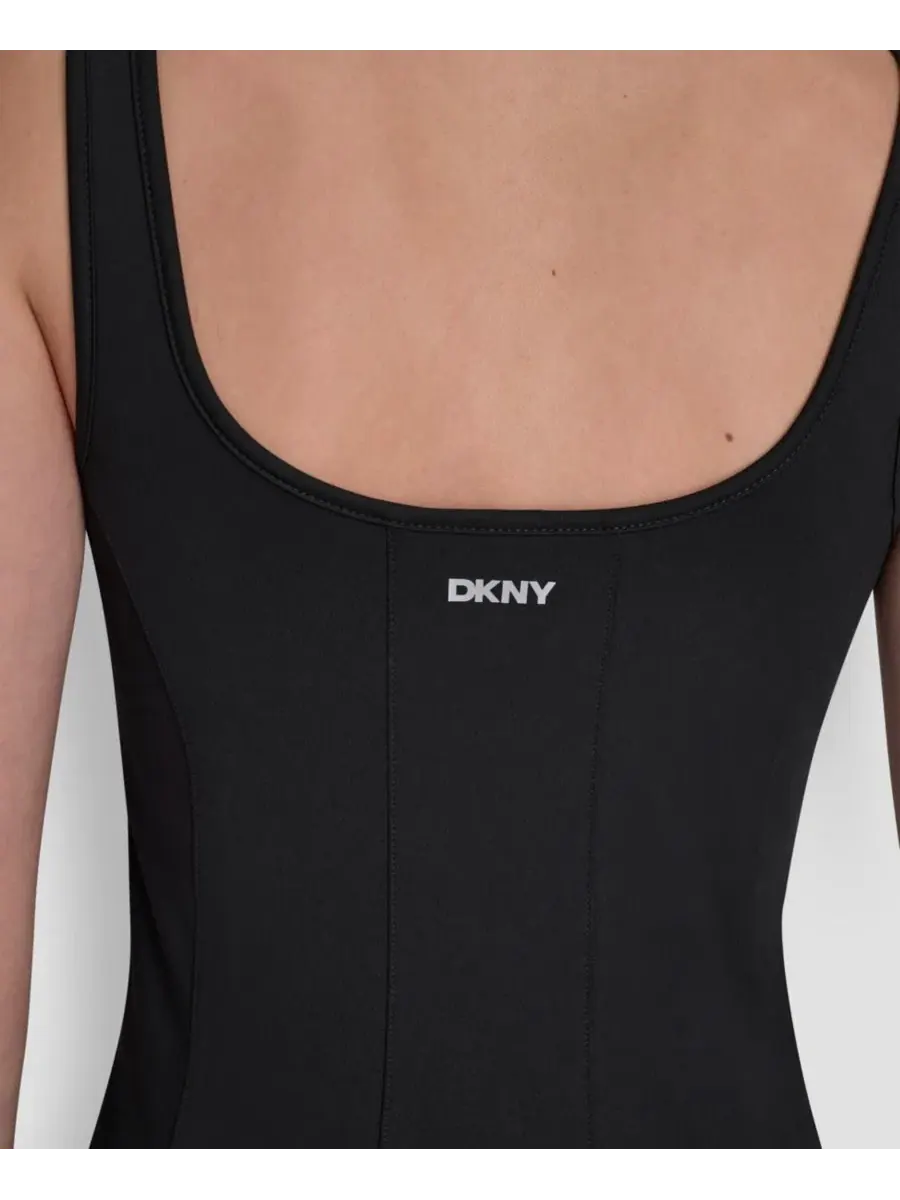 Женское компрессионное платье-скейтер Balance DKNY Sport — изображение 4 из 5, черный