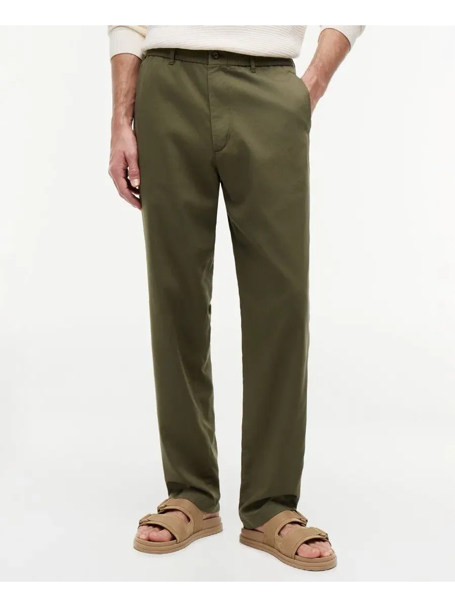 Брюки чинос с эластичным поясом Dover Regular-Fit Tommy Hilfiger, Dark Greenery
