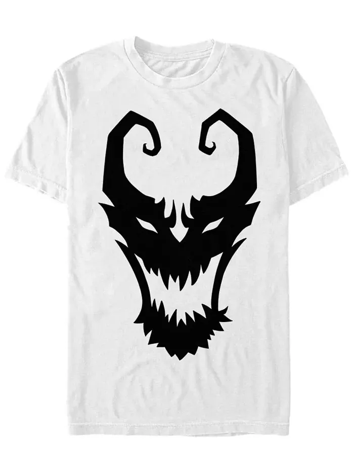 Мужская классическая футболка с коротким рукавом Marvel Anti-Venom Big Face Fifth Sun — изображение 1 из 1, белый