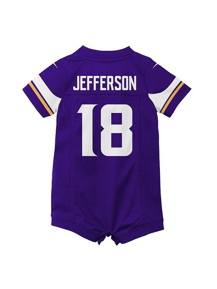 Фиолетовый трикотажный комбинезон Justin Jefferson Minnesota Vikings Game для новорожденных Nike — изображение 3 из 3