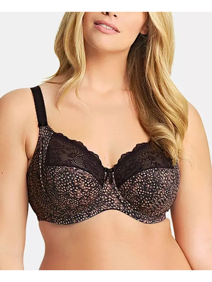 Бюстгальтер Morgan Banded Straight Lace Bra EL4110, только онлайн Elomi — изображение 1 из 4, черный