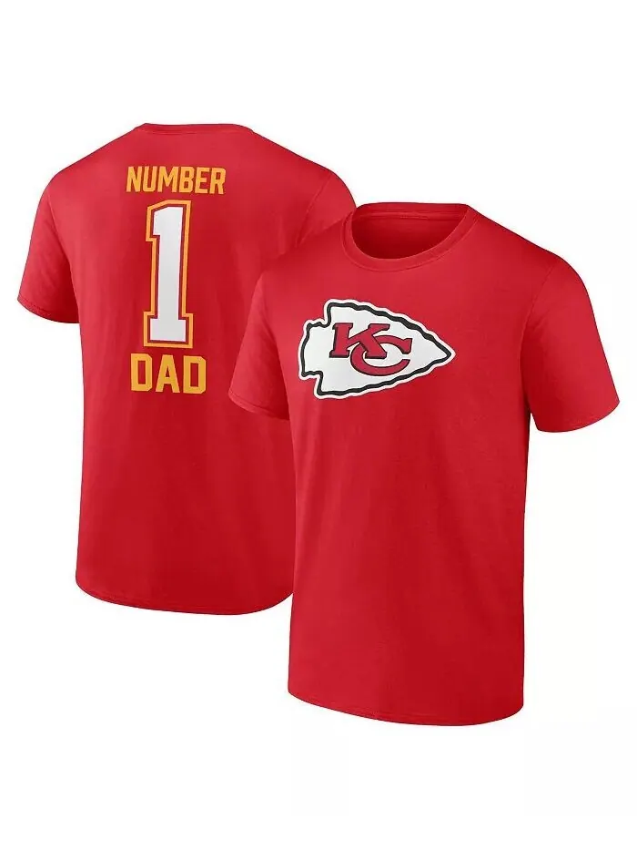 Мужская красная футболка Kansas City Chiefs ко Дню отца Fanatics — изображение 1 из 3, красный