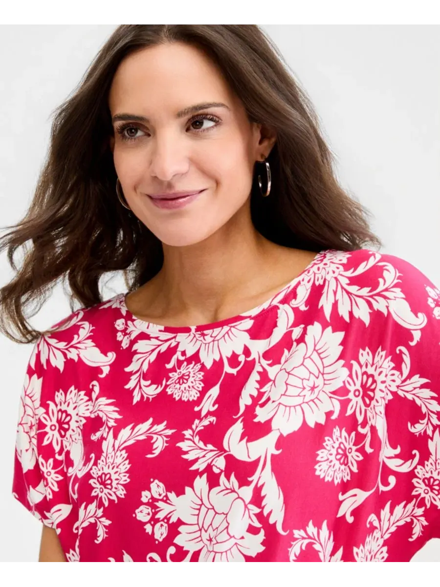 Футболка женская с принтом Bianca Floral JM Collection, Innuendo — изображение 3 из 4