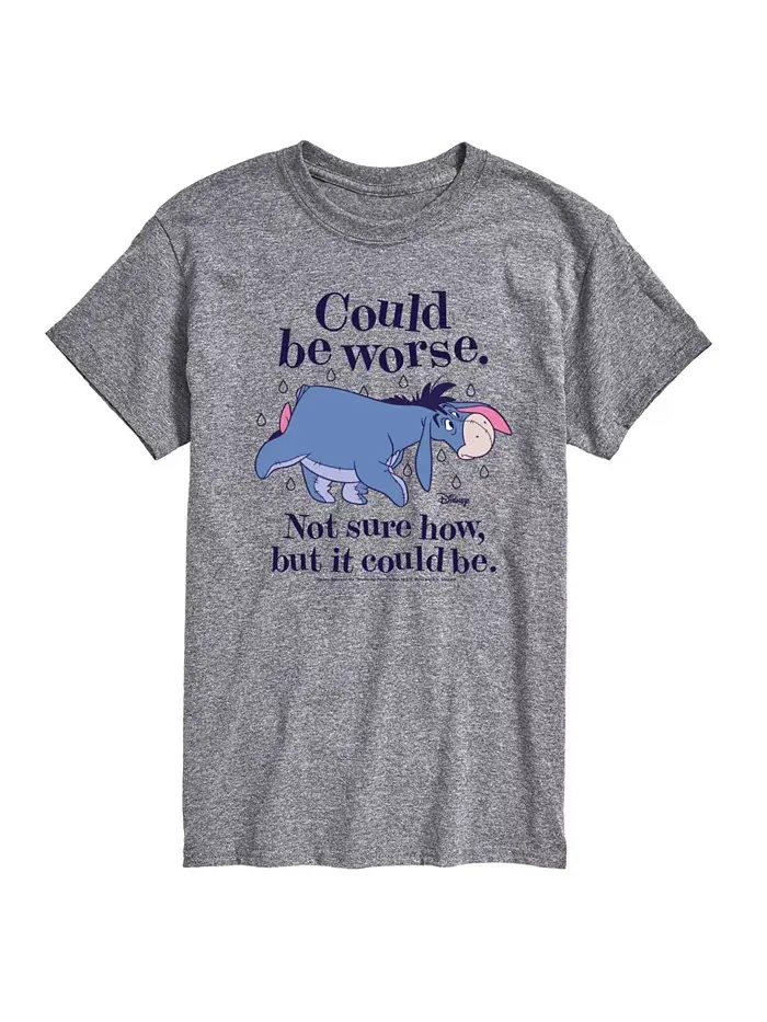 Футболка мужская с коротким рукавом Hybrid Apparel Could Be Worse Eeyore AIRWAVES — изображение 1 из 6, приглушенный