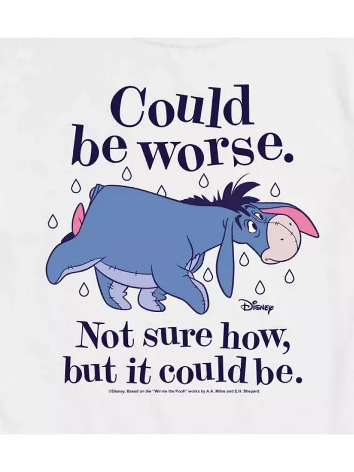 Футболка мужская с коротким рукавом Hybrid Apparel Could Be Worse Eeyore AIRWAVES — изображение 5 из 6, приглушенный