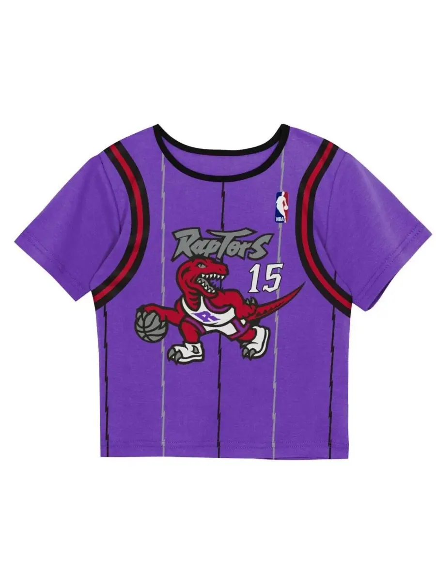 Комплект футболки и шорт с принтом в стиле баскетбольной формы Vince Carter Mitchell & Ness — изображение 2 из 5, фиолетовый