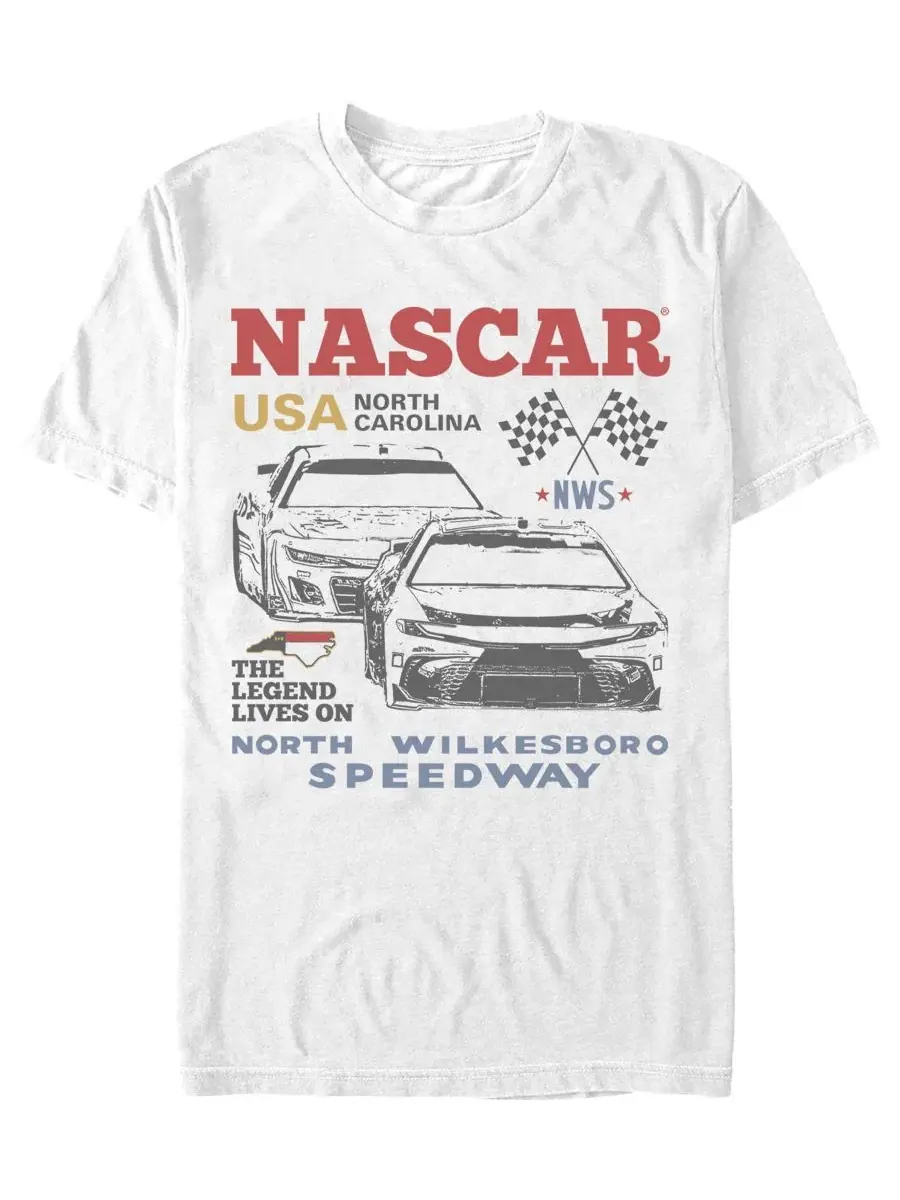 Футболка с принтом NASCAR Trio Racer Fifth Sun — изображение 1 из 3, белый