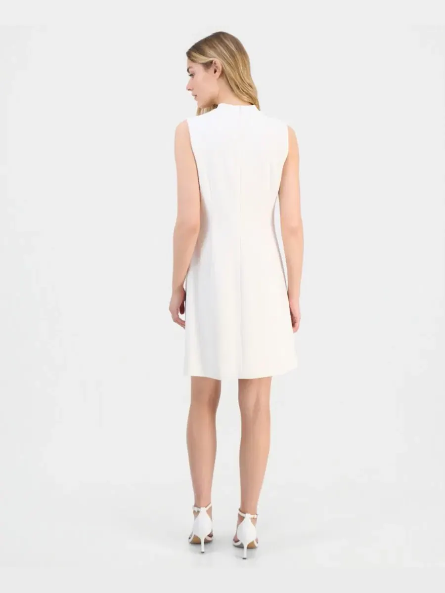 Платье-трапеция с розой Anne Klein — изображение 5 из 5, белый