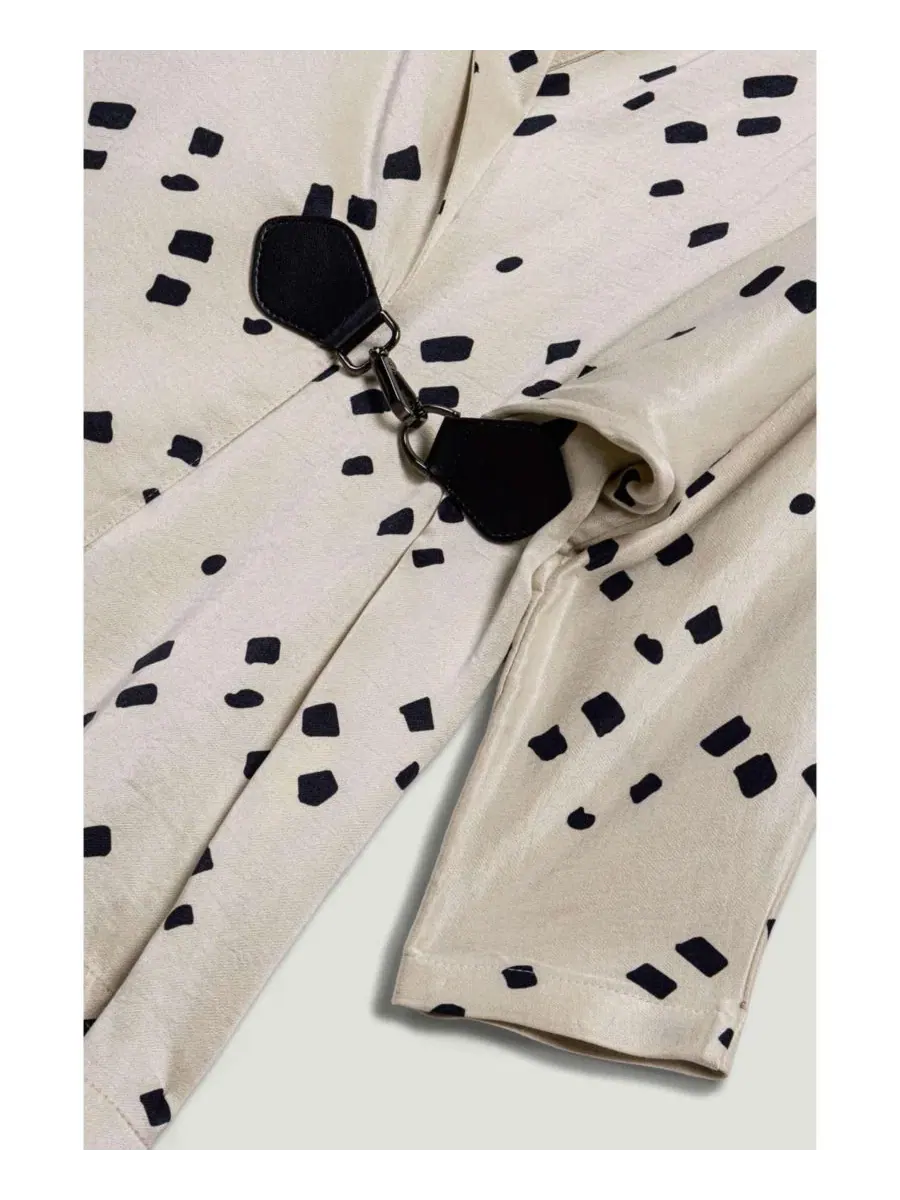 Женский жакет-кимоно с принтом, модель Printed Wrap Jacket NOCTURNE — изображение 6 из 7, мульти