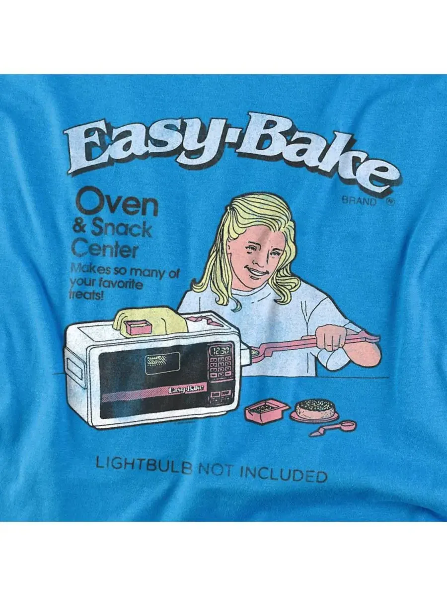 Футболка хлопковая с принтом Easy Bake Logovision — изображение 2 из 3, бирюзовый