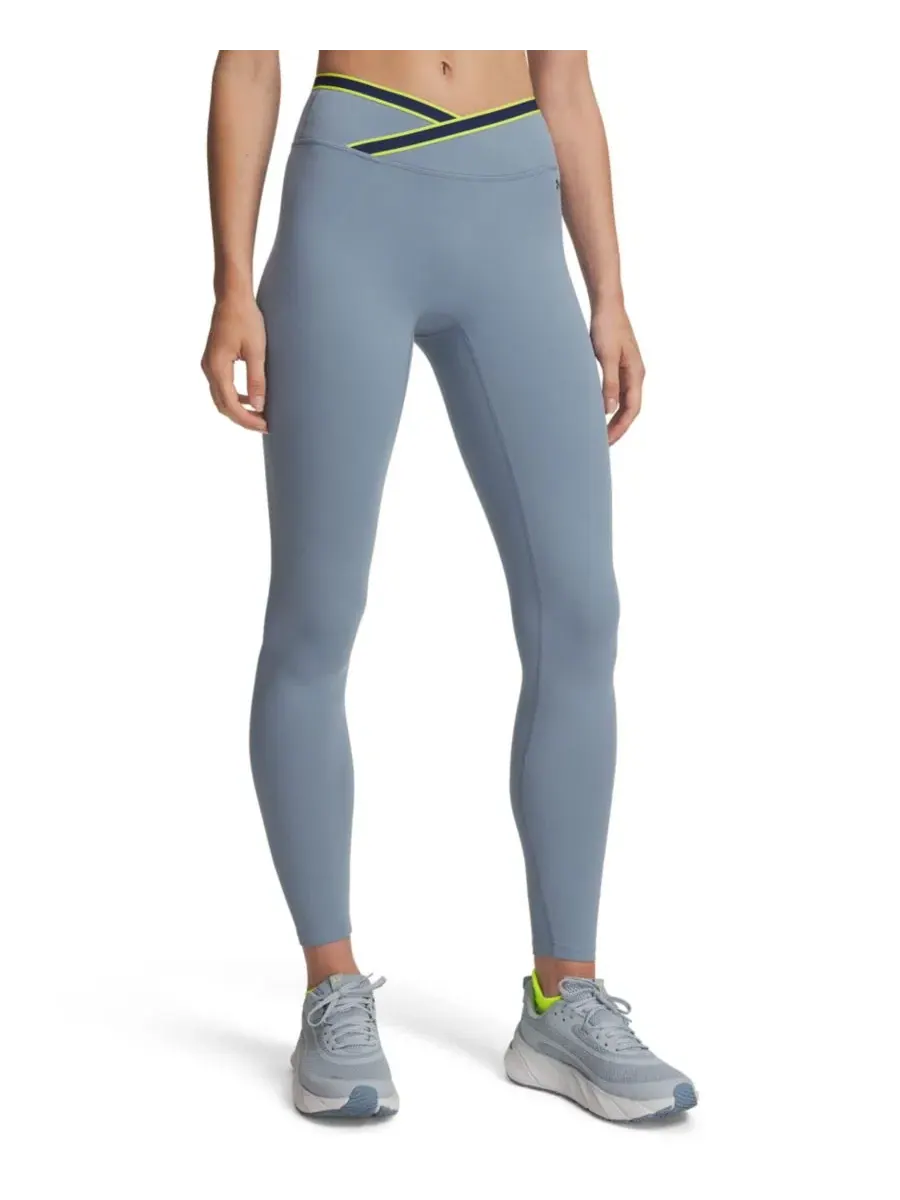 Леггинсы с контрастным поясом для тренировок Motion Sport Tape Under Armour — изображение 1 из 4, синий