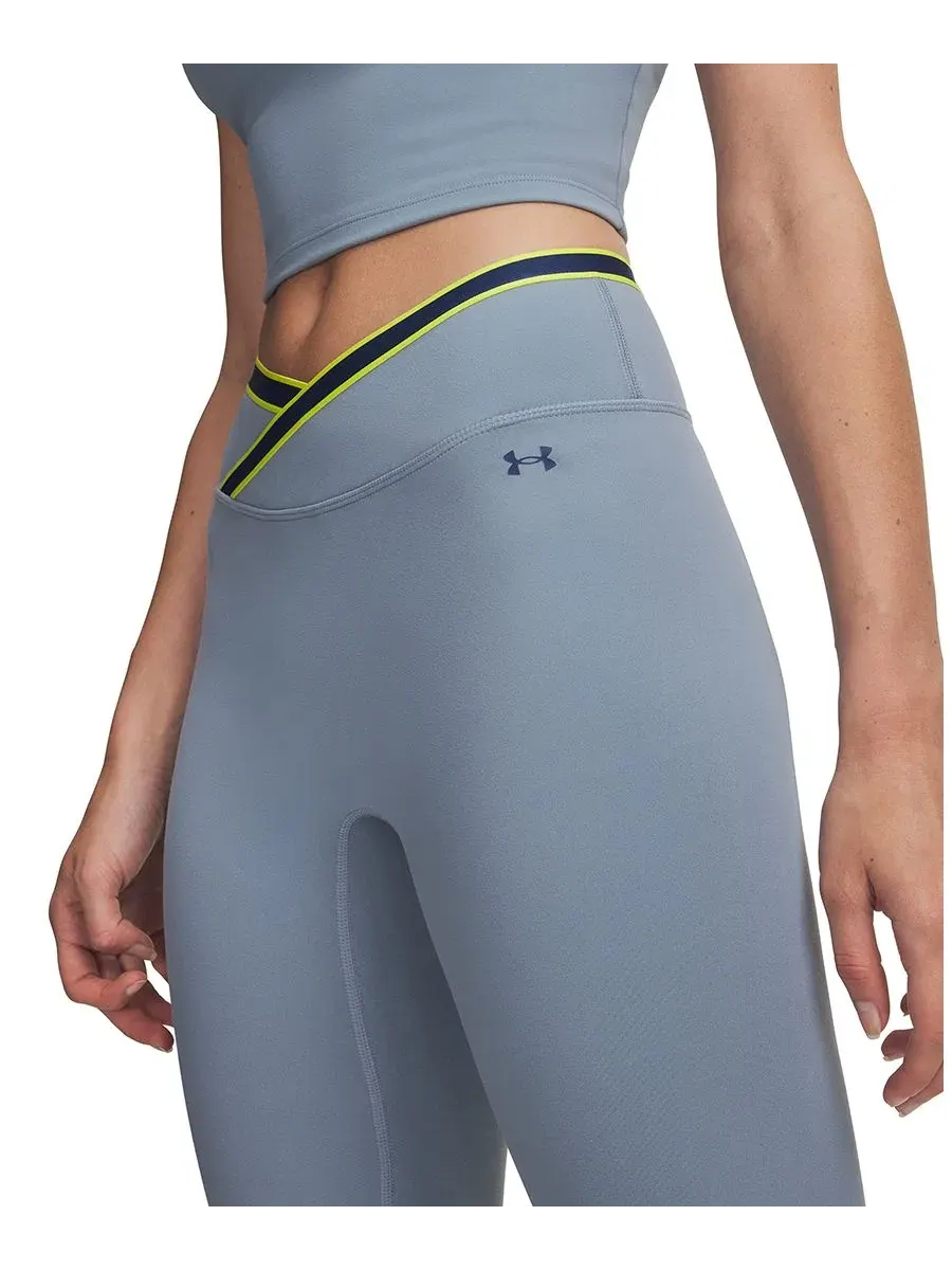 Леггинсы с контрастным поясом для тренировок Motion Sport Tape Under Armour — изображение 3 из 4, синий