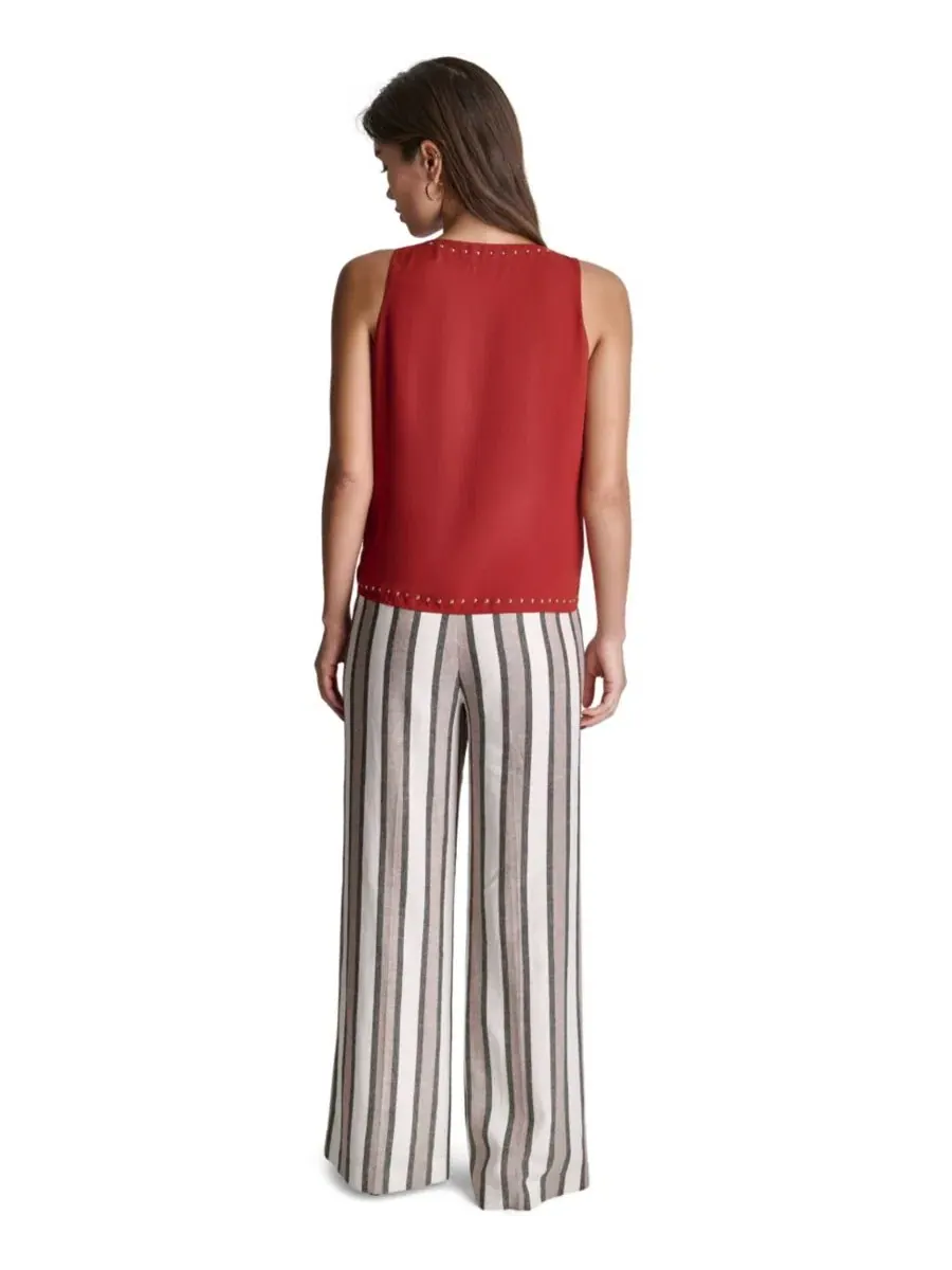 Топ без рукавов с блестками BCBG, Mesa Rust — изображение 6 из 7