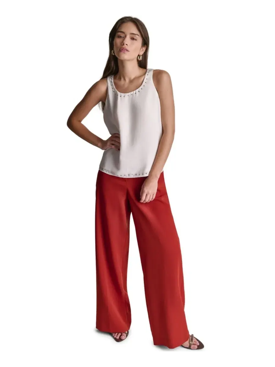 Топ без рукавов с блестками BCBG — изображение 2 из 7, белый