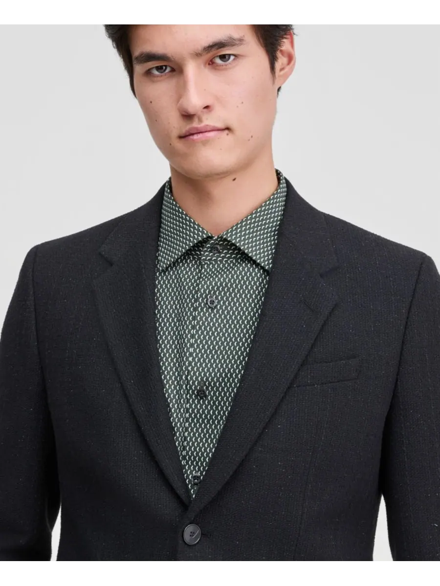Мужской спортивный пиджак современного кроя Hugo Boss — изображение 3 из 4, черный