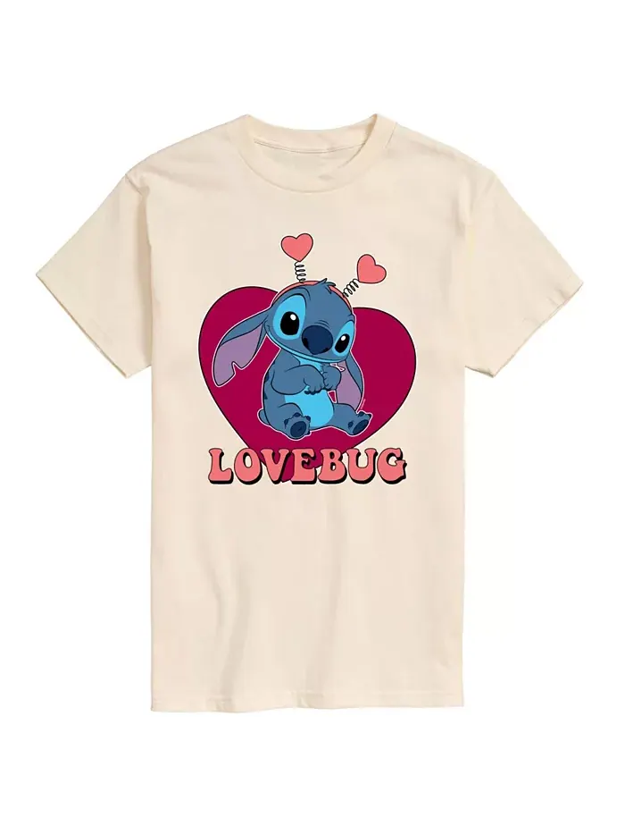Мужская футболка с коротким рукавом Lilo and Stitch AIRWAVES — изображение 1 из 3, бежевый хаки