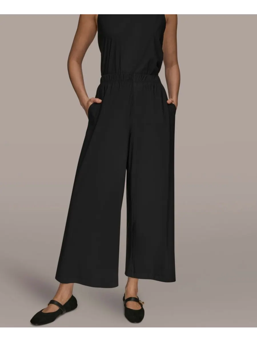 Женские брюки средней посадки до щиколотки Donna Karan Weekend — изображение 1 из 5, черный