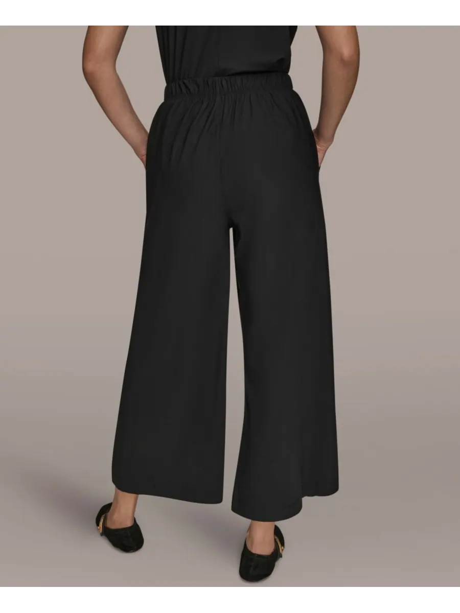 Женские брюки средней посадки до щиколотки Donna Karan Weekend — изображение 2 из 5, черный