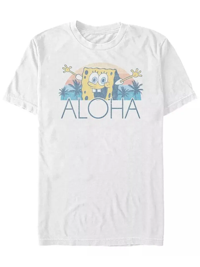 Мужская футболка Aloha 2 с коротким рукавом и круглым вырезом Fifth Sun — изображение 1 из 1, белый