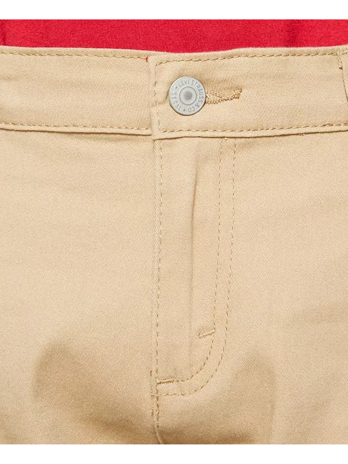 Брюки чинос Big Boys 502 Regular Taper Fit из хлопкового твила Levi's — изображение 4 из 7, золотистый