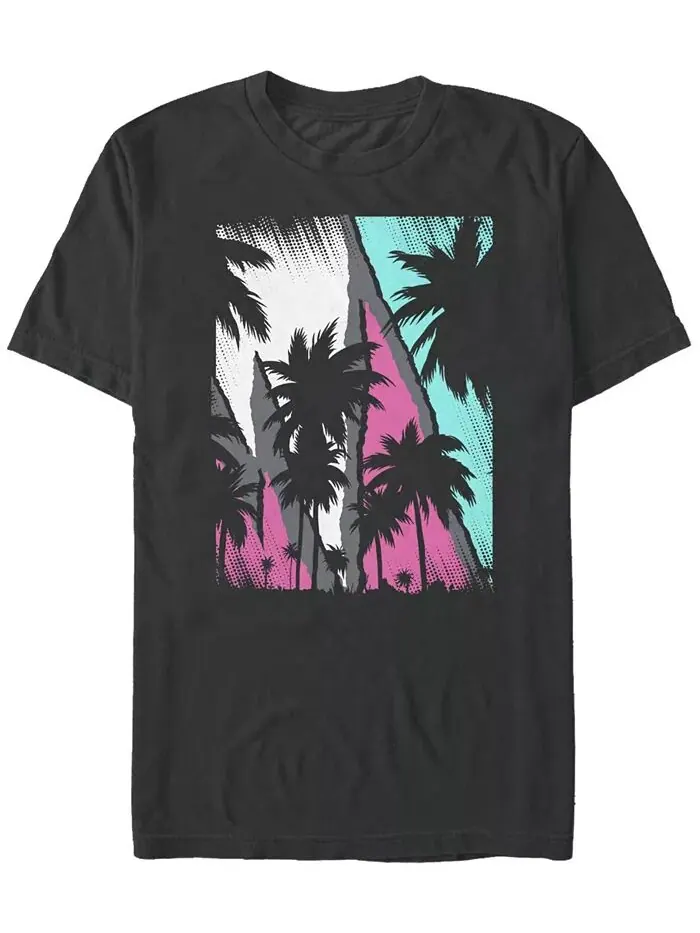 Мужская футболка Windy Palms с коротким рукавом и круглым вырезом Fifth Sun — изображение 1 из 1, черный