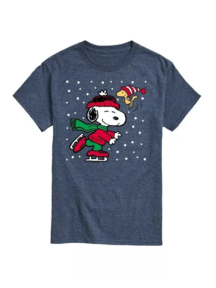 Мужская футболка с коротким рукавом Peanuts Holidays AIRWAVES — изображение 1 из 3, синий