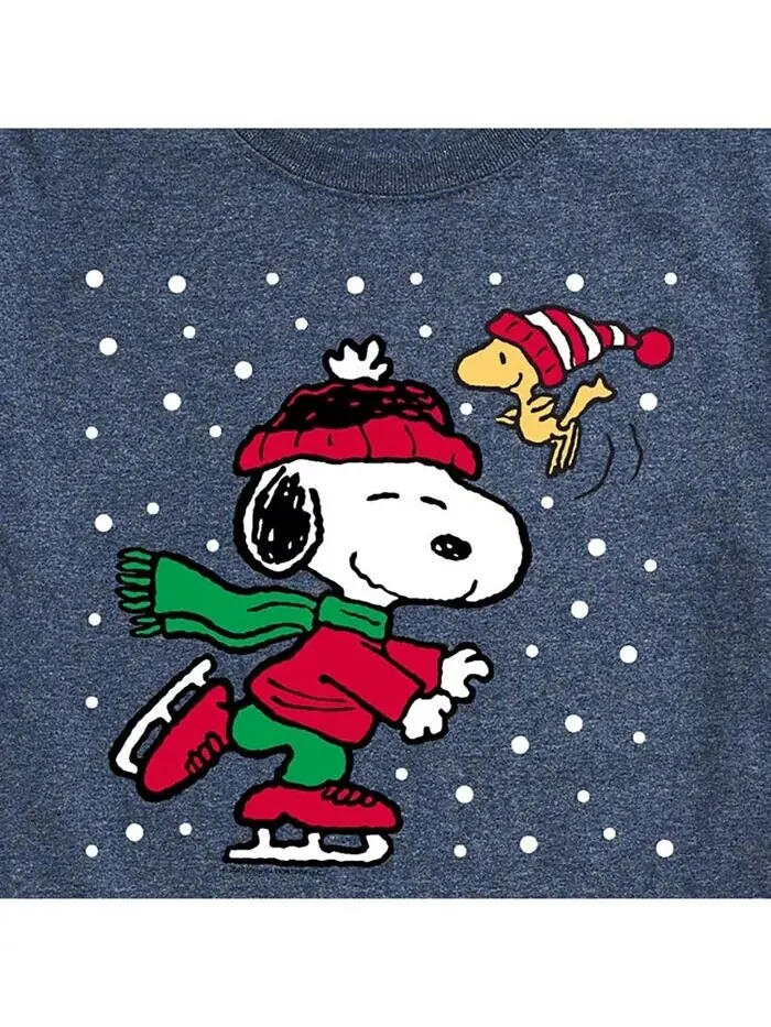 Мужская футболка с коротким рукавом Peanuts Holidays AIRWAVES — изображение 3 из 3, синий