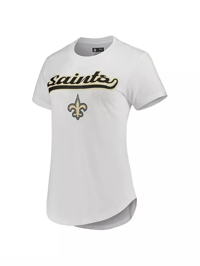 Женский комплект из футболки и леггинсов для сна New Orleans Saints Sonata белого — изображение 4 из 4, белый темно-серый