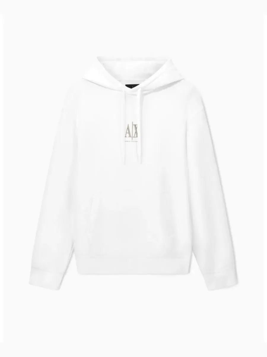 Мужская толстовка Icon с капюшоном A|X Armani Exchange — изображение 1 из 5, белый