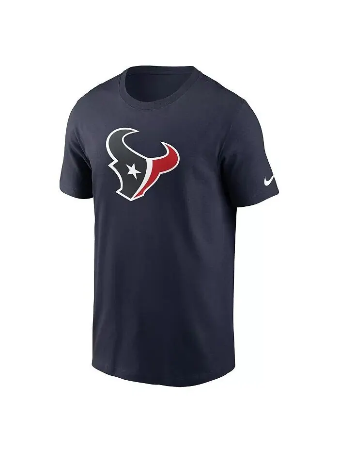 Мужская темно-синяя футболка с логотипом Houston Texans Fan Gear Primary Nike — изображение 3 из 3, темно-синий