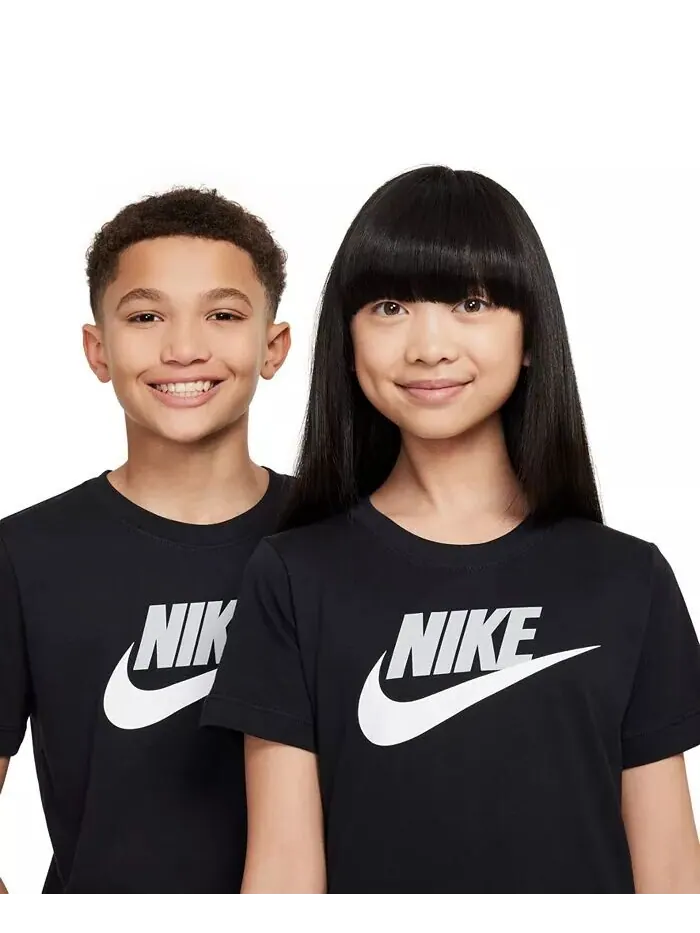 Футболка с логотипом и графическим рисунком Big Kids Sportswear Nike — изображение 6 из 7, черный