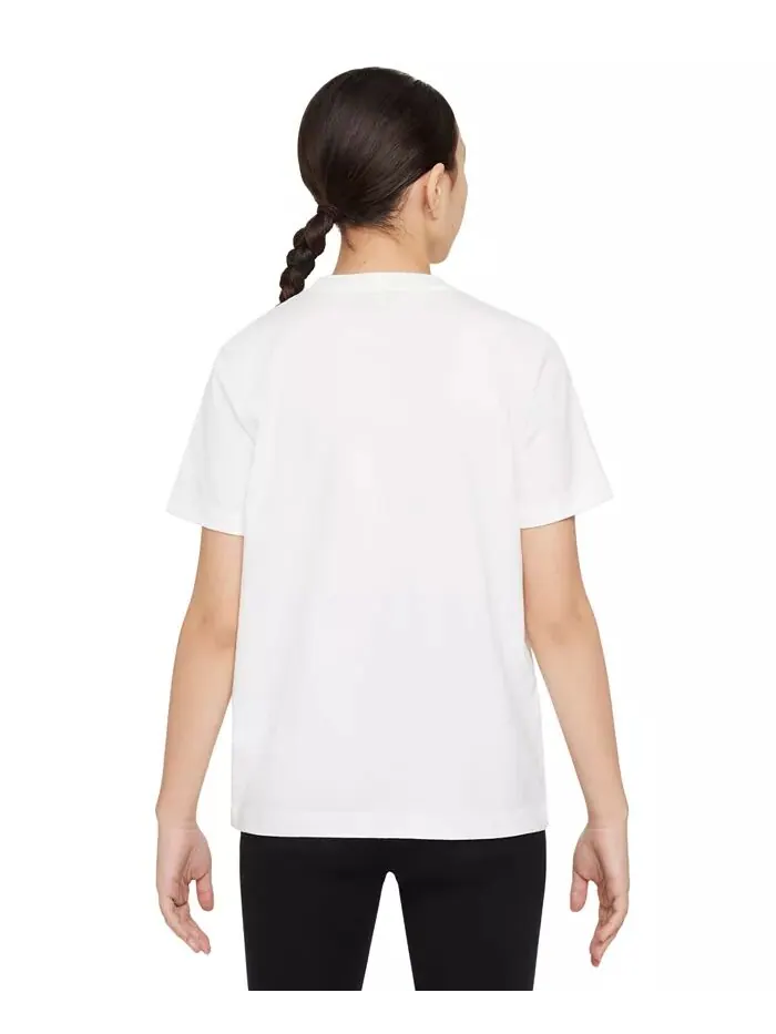 Футболка с графическим логотипом Big Kids Sportswear Nike — изображение 2 из 4, белый