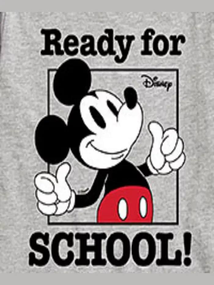 Футболка для мальчиков Disney Ready For School с принтом — изображение 3 из 3, серый