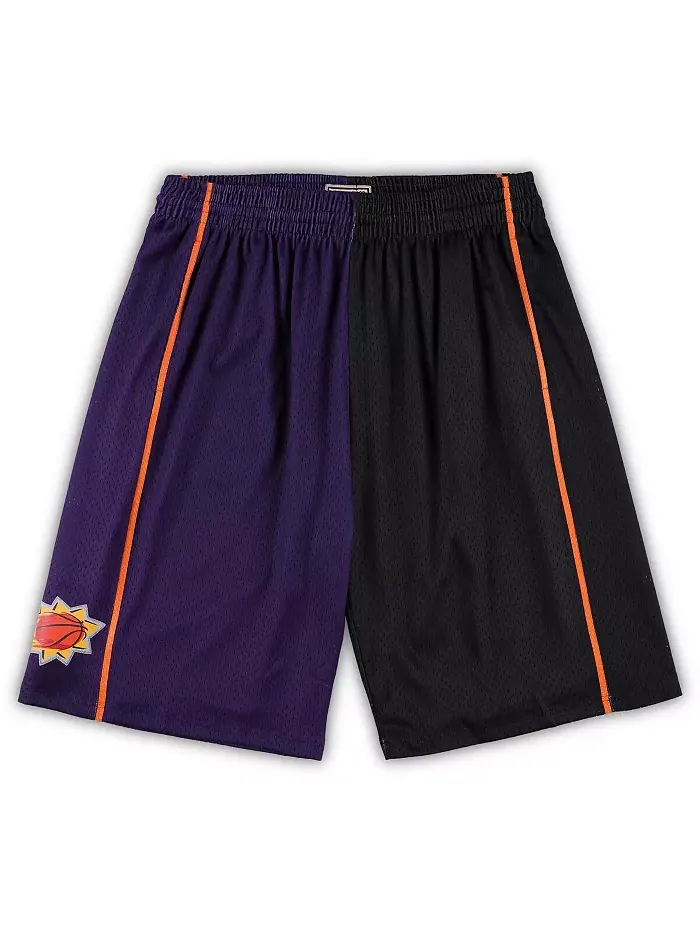 Мужские шорты Phoenix Suns Big and Tall Hardwood Classics Split Swingman — изображение 1 из 1, фиолетовый и черный