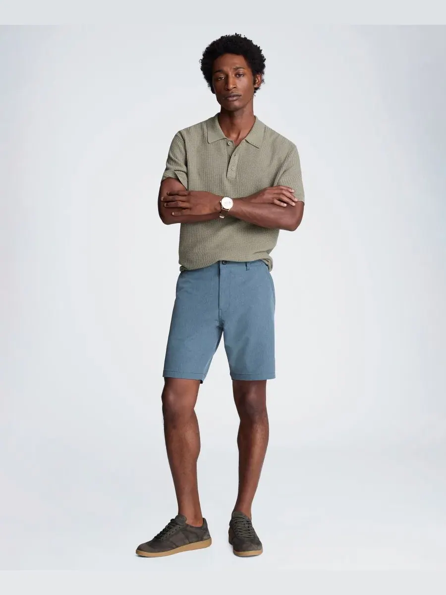 Мужские облегающие технологичные шорты Kenneth Cole — изображение 2 из 4, серебристый