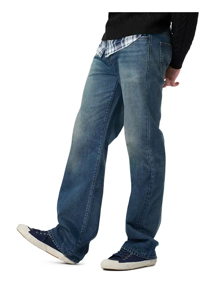 Мужские джинсы Easy Fit Straight Ruffer Buffalo David Bitton — изображение 6 из 7, синий
