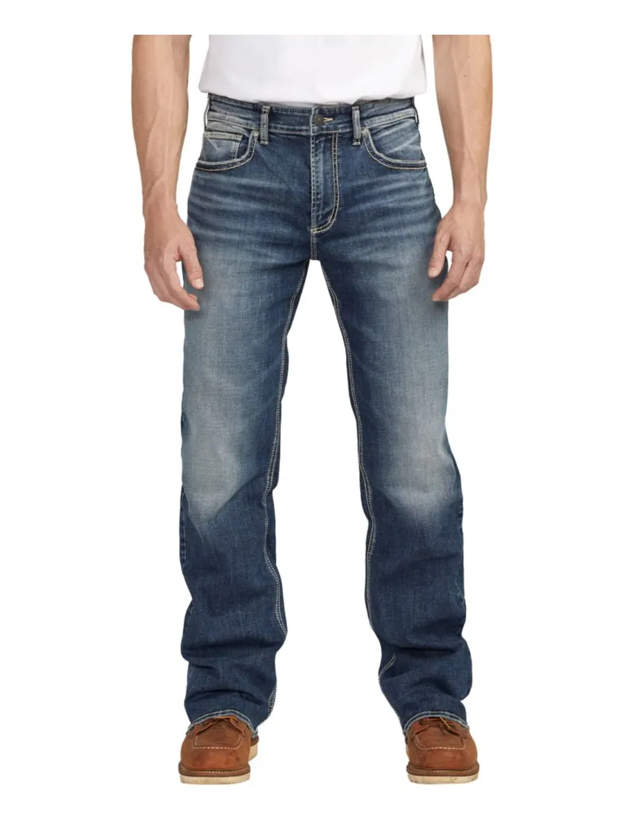 Мужские джинсы Craig Classic Fit Boot Cut Silver Jeans Co — изображение 2 из 3, синий