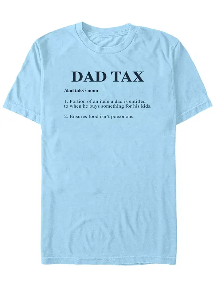 Мужская футболка с коротким рукавом Dad Tax Fifth Sun — изображение 1 из 3, светлый синий