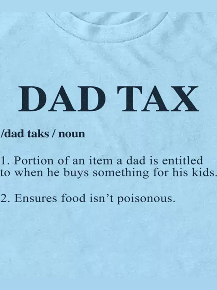 Мужская футболка с коротким рукавом Dad Tax Fifth Sun — изображение 3 из 3, светлый синий