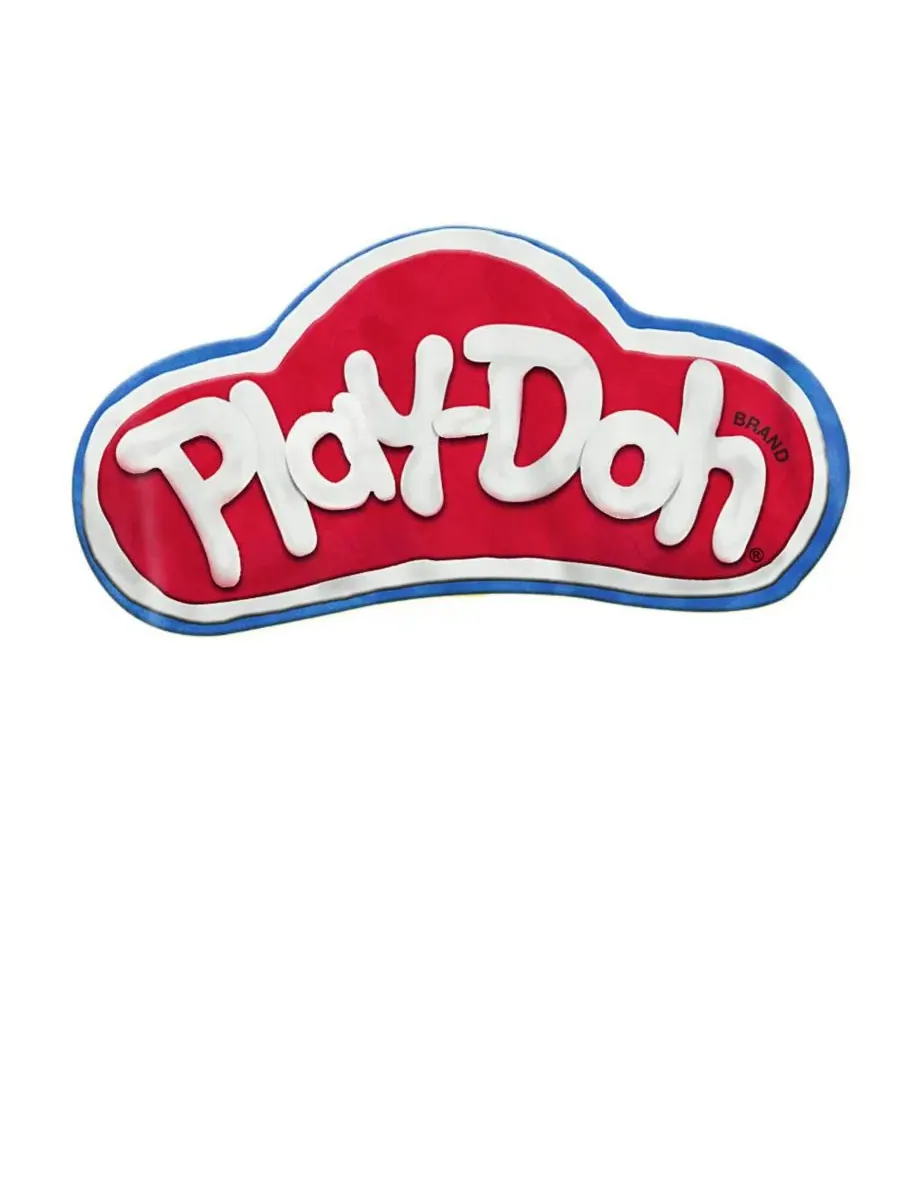 Футболка с принтом Play-Doh Logo Hasbro+ — изображение 3 из 3, желтый