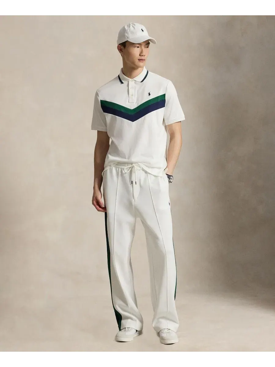 Мужская футболка-поло классического кроя с коротким рукавом Polo Ralph Lauren — изображение 2 из 5, белый