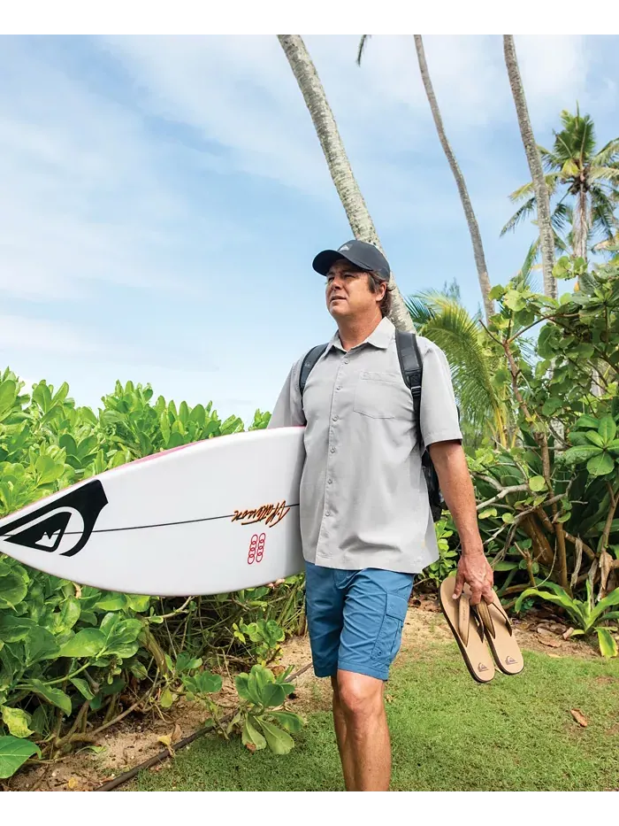 Quiksilver Мужская Рубашка Centinela Quiksilver Waterman — изображение 7 из 8, черный