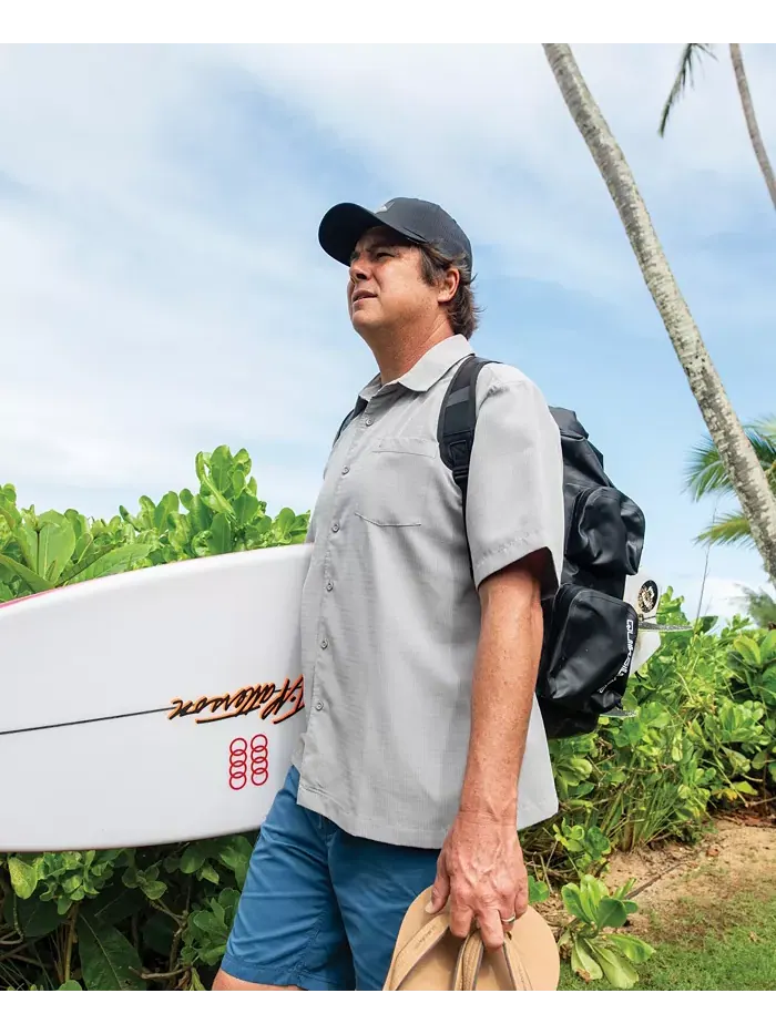 Quiksilver Мужская Рубашка Centinela Quiksilver Waterman — изображение 8 из 8, черный