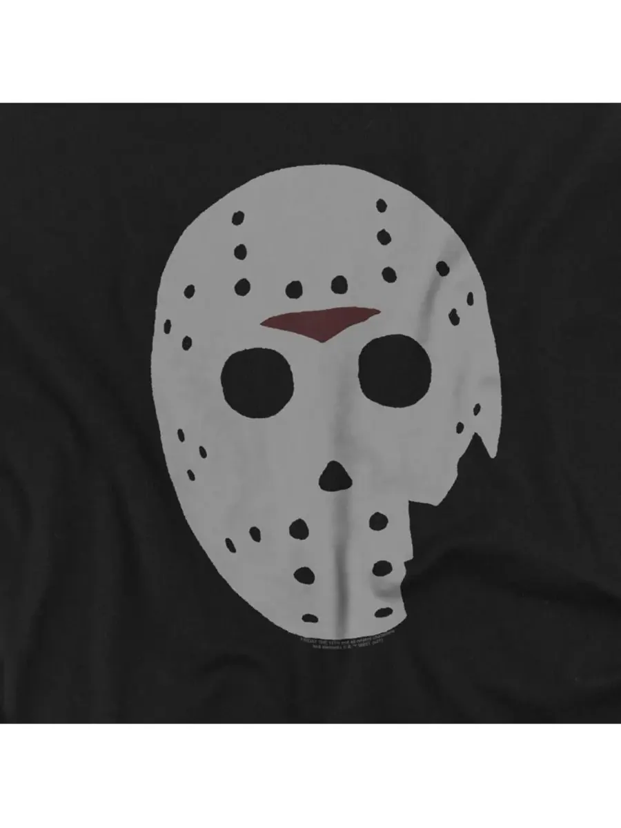 Футболка с изображением маски Джейсона больших размеров Friday The 13th — изображение 2 из 3, черный
