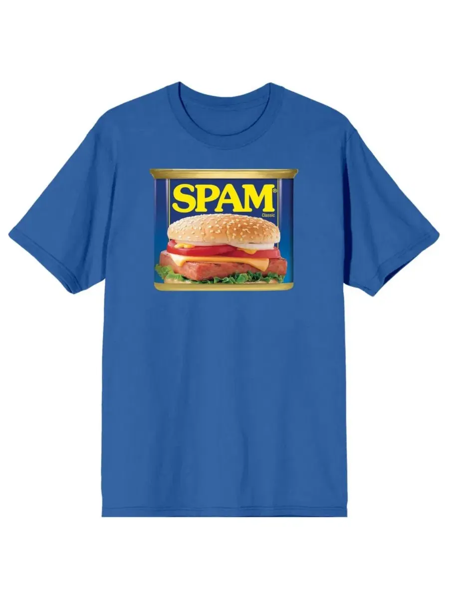 Футболка с принтом Classic Image Spam — изображение 1 из 3, королевский