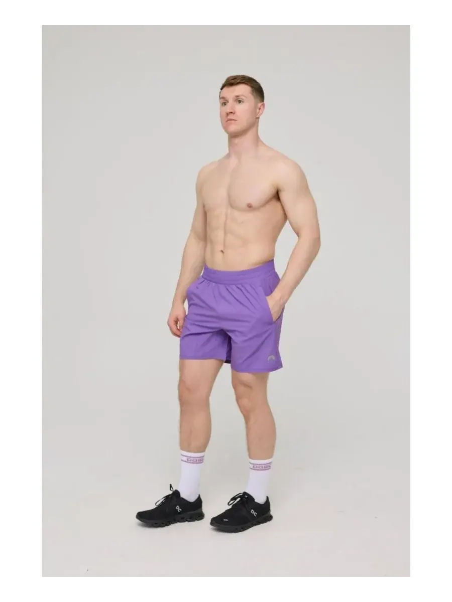 Мужские спортивные шорты Elite Activewear OOSC — изображение 2 из 6, фиолетовый